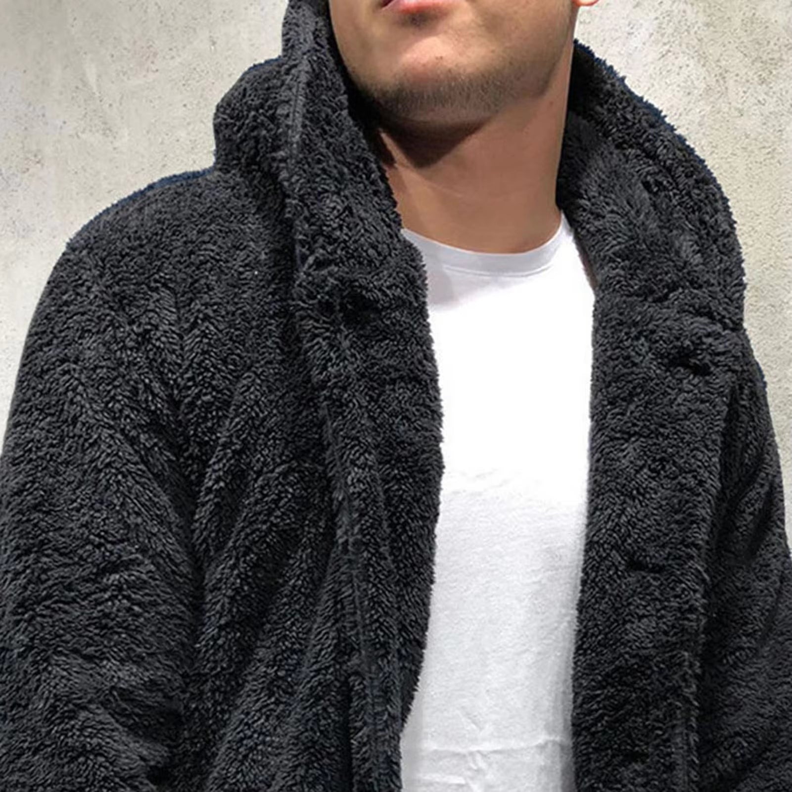 ```Huggable Marshmallow Jacket: The Ultimate Snuggle Suit for Men – Windproof, Fluffy, and Buttoned-Up Like a Cozy Sausage!```